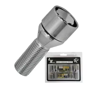 Болт секретный LS 14х1,5х28 блистер 4+2 17 конус для литья 69900SP LS