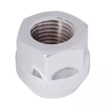 Гайка 14х1,5 21 конус/открытая 21мм хром JN-222