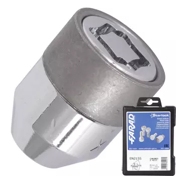 Гайка секретная Farad 12х1,25х30 4+2 19 ключ конус EN215SCR/2