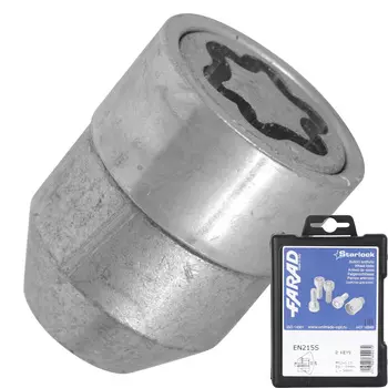 Гайка секретная Farad 12х1,25х30 4+2 19 ключ конус EN215S/2