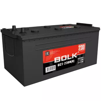 Грузовой аккумулятор Bolk 230Ач п/п конус