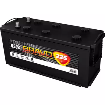 Грузовой аккумулятор Bravo 225Ач о/п конус