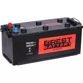 Грузовой аккумулятор Brest Battery 190Ач о/п конус