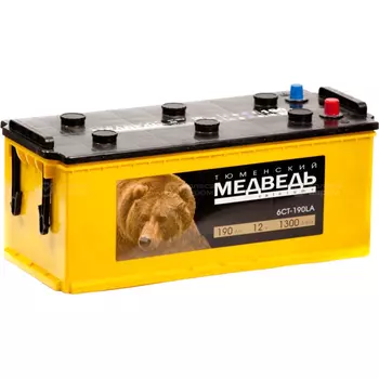 Грузовой аккумулятор Тюменский Медведь 190Ач о/п конус