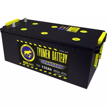 Грузовой аккумулятор Tyumen Battery 132Ач п/п сухозаряженная