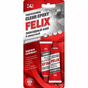 Клей эпоксидный FELIX (прозрачный) 34 г