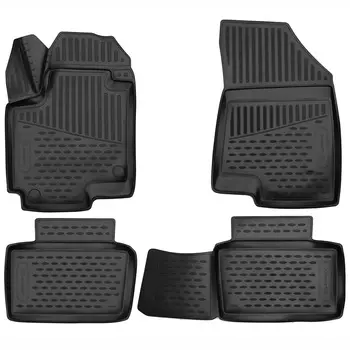 Коврик в салон Autofamily, черный