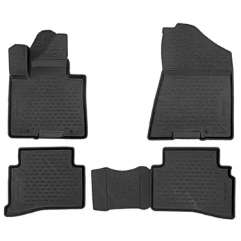 Коврик в салон Autofamily, черный