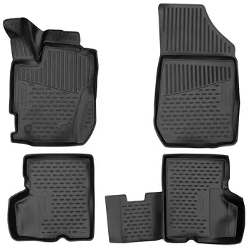 Коврик в салон Autofamily, черный