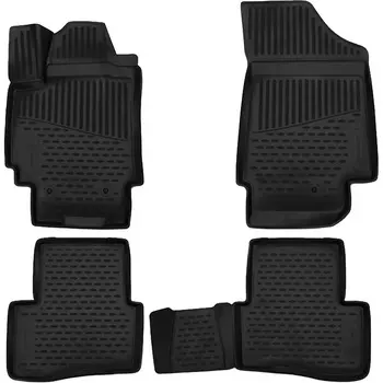 Коврик в салон Autofamily, черный