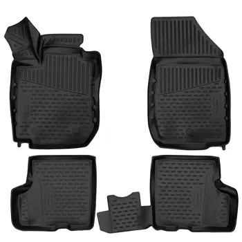 Коврик в салон Autofamily, черный