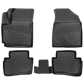 Коврик в салон Autofamily, черный