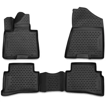 Коврик в салон Autofamily, черный