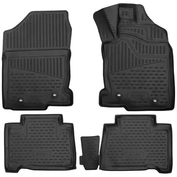 Коврик в салон Autofamily, черный