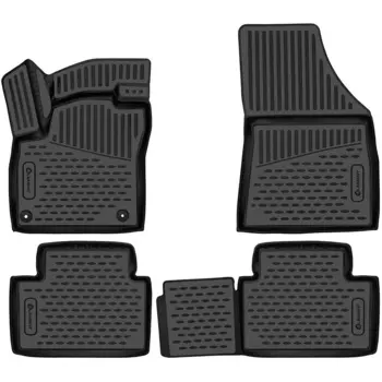 Коврик в салон Autofamily, черный