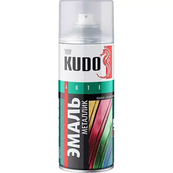 Краска спрей KUDO эмаль Серебро металлик 520 мл (art.KU-1026)