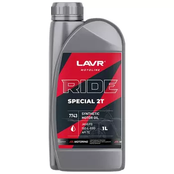 Масло 2-х тактное Lavr Moto Ride Special 2Т FD 1л