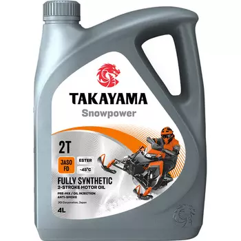 Масло 2-х тактное Takayama Snowpower 2T 4л