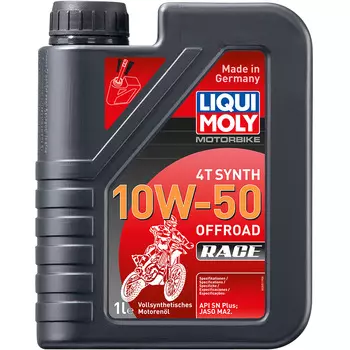 Масло 4-х тактное Liqui Moly Motorbike 4T Synth Offroad Race 10W-50 1 л