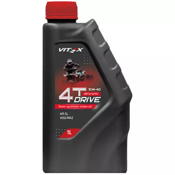 Масло 4-х тактное Vitex Drive ATV/UTV 4T 10W-40 1л