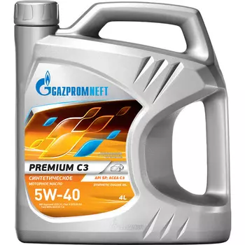 Масло моторное Газпронефть Premium C3 5W-40 API SP 4 л