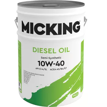 Масло моторное Micking Diesel Oil Pro2 CI-4/SL 10W-40 20л