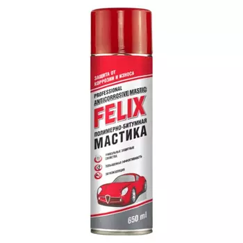 Мастика полимерно-битумная FELIX аэрозоль 650 мл (art.411040023)