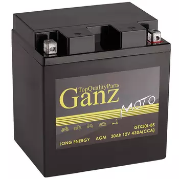 Мотоаккумулятор Ganz AGM 30 Ач о/п GTX30L-BS