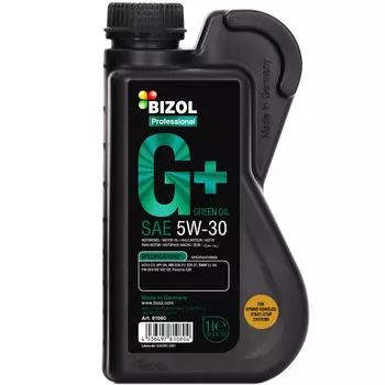Моторное масло Bizol Green Oil+ 5W-30, 1 л