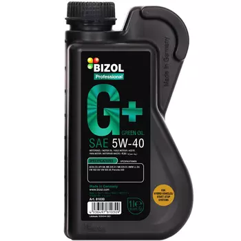 Моторное масло Bizol Green Oil+ 5W-40, 1 л