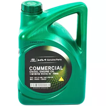 Моторное масло Hyundai-KIA Commercial Diesel Engine Oil 10W-40