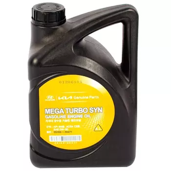 Моторное масло Hyundai-KIA Mega Turbo Syn 0W-30, 4 л