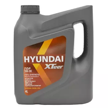 Моторное масло Hyundai Top 5W-30, 4 л