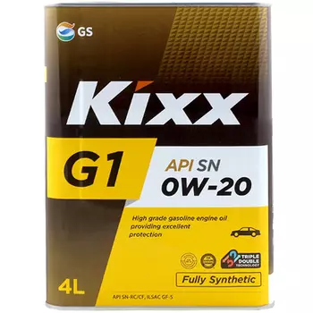 Моторное масло Kixx G1 0W-20, 4 л