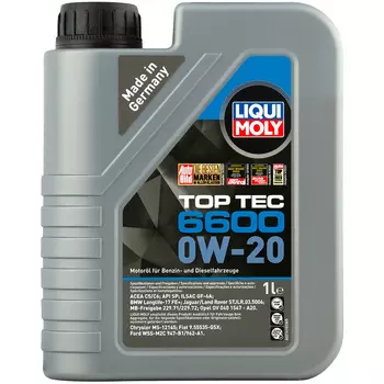 Моторное масло Liqui Moly Top Tec 6600 0W-20