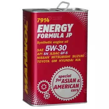 Моторное масло MANNOL Energy Formula JP 5W-30, 1 л