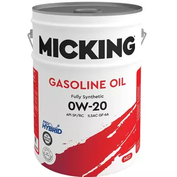 Моторное масло Micking Gasoline Oil MG1 0W-20, 20 л