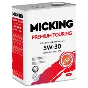 Моторное масло Micking Premium Touring MG1 5W-30, 4 л