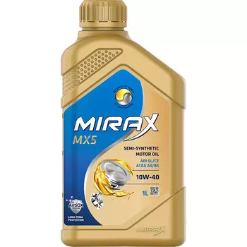 Моторное масло MIRAX MX5 10W-40, 1 л