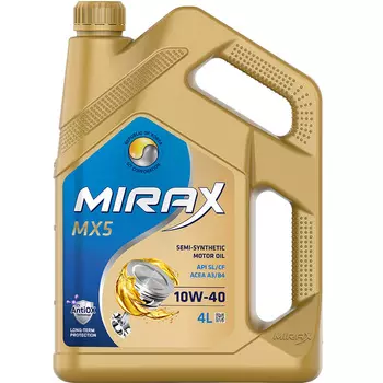 Моторное масло MIRAX MX5 10W-40, 4 л