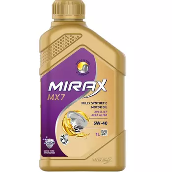 Моторное масло MIRAX MX7 5W-40, 1 л