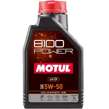 Моторное масло Motul 8100 Power 5W-50, 1 л
