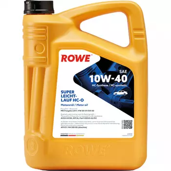 Моторное масло ROWE HIGHTEC SUPER LEICHTLAUF 10W-40, 4 л