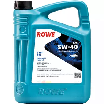 Моторное масло ROWE HIGHTEC SYNT RSi 5W-40