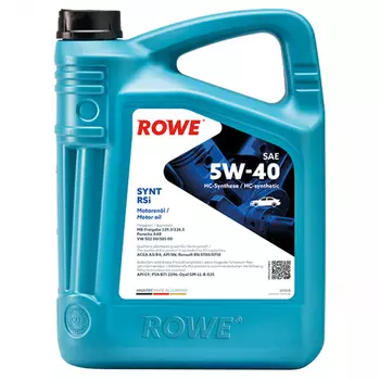 Моторное масло ROWE HIGHTEC SYNT RSi 5W-40