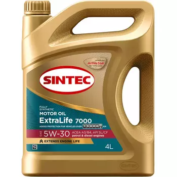 Моторное масло Sintec ExtraLife 5W-30