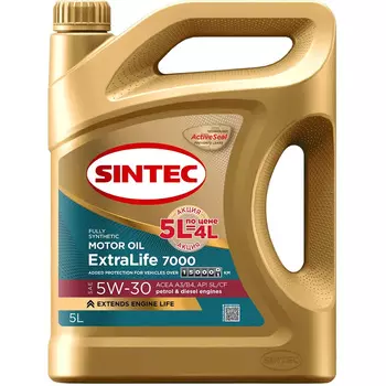 Моторное масло Sintec ExtraLife 5W-30, 5 л