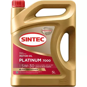 Моторное масло Sintec Platinum 7000 5W-30, 5 л