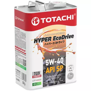 Моторное масло Totachi HYPER Ecodrive 5W-40, 4 л