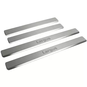 Накладки порогов Rival для Lada Largus 2012-
